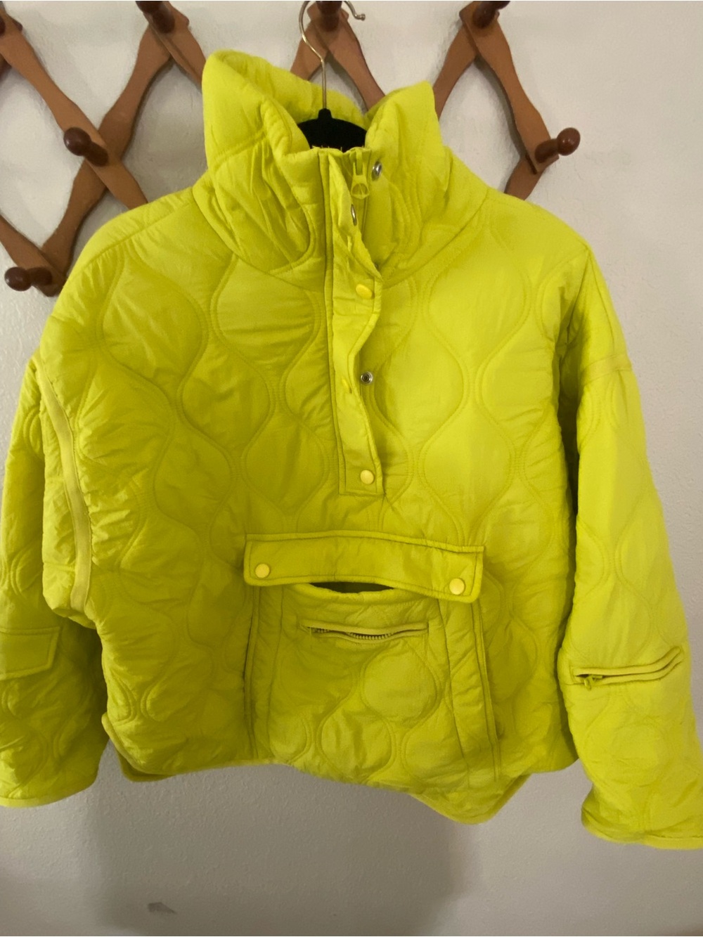 Blank NYC Neon Yellow Quilted Jacket